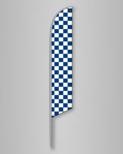 Checkered Blue/White