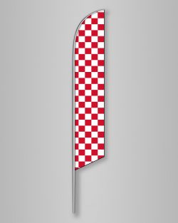 Checkered red/White