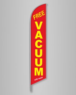 Free Vacuum with wash -red