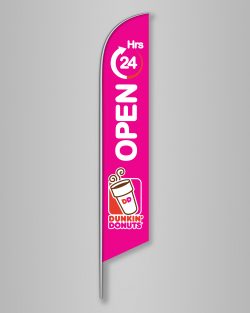 Dunkin OPEN 24hrs PINK