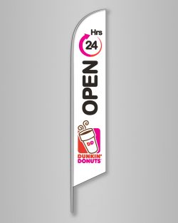 Dunkin OPEN 24hrs White